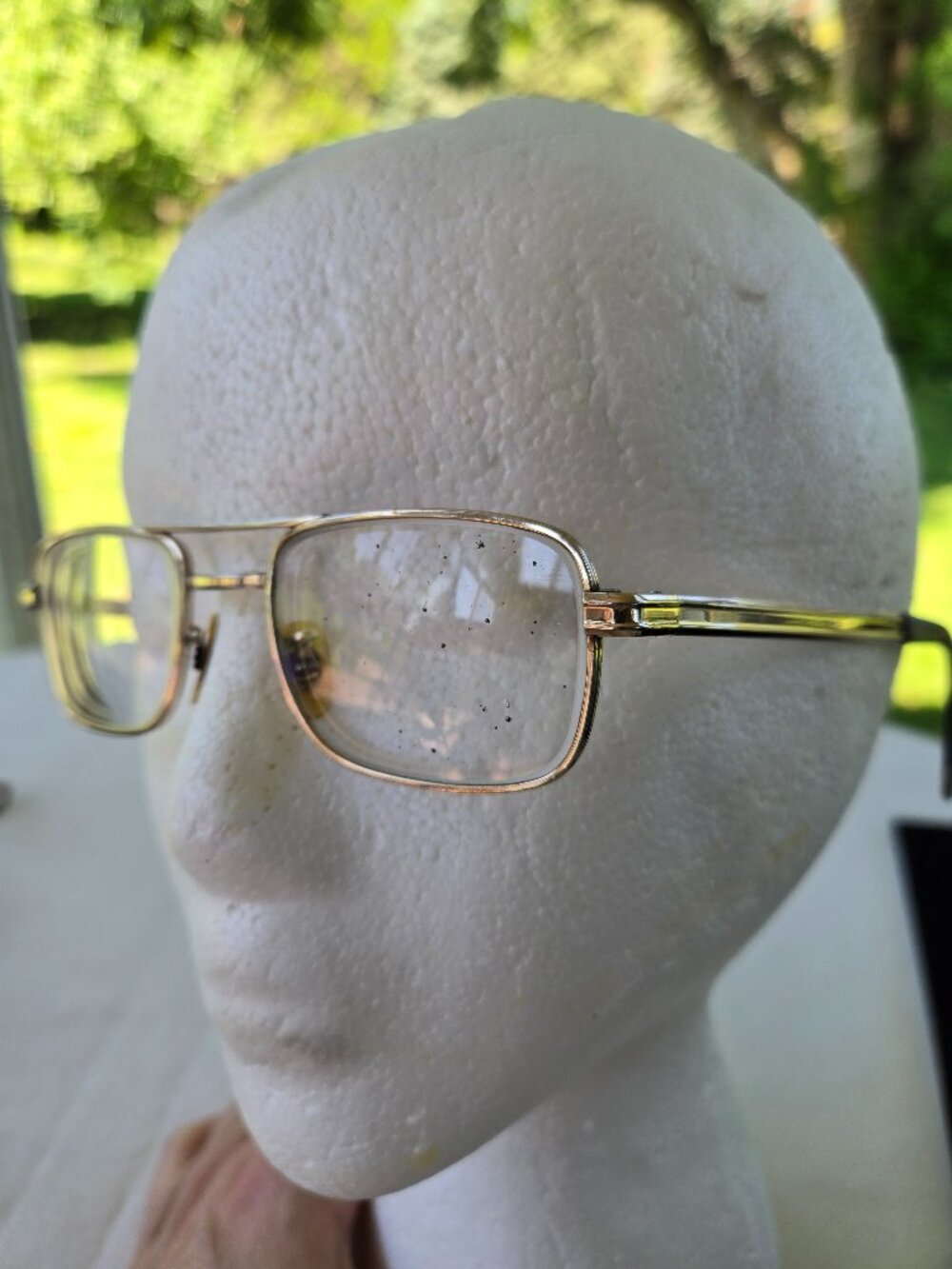Vintage Universal Aviator Pilot Eyeglasses Gold 1/20-12 KGF 5 3/4 size 48 20